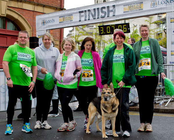 team gsdrunners competing in the leeds half marathon and team relay event