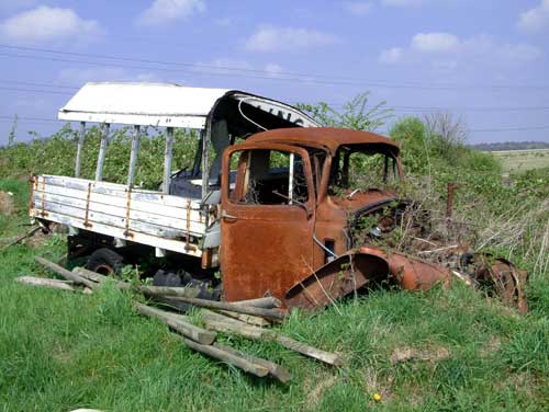 old rusty truck Well maybe it's not quite as bad as this but not far off