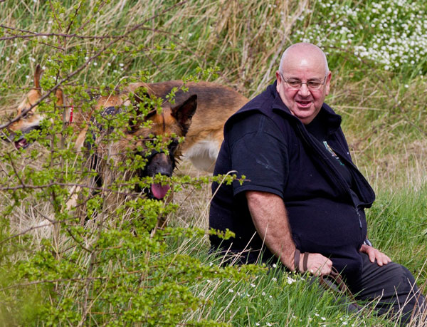 gsdr walker sitting down for a breather