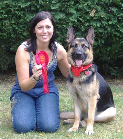 marley the GSD and her mum